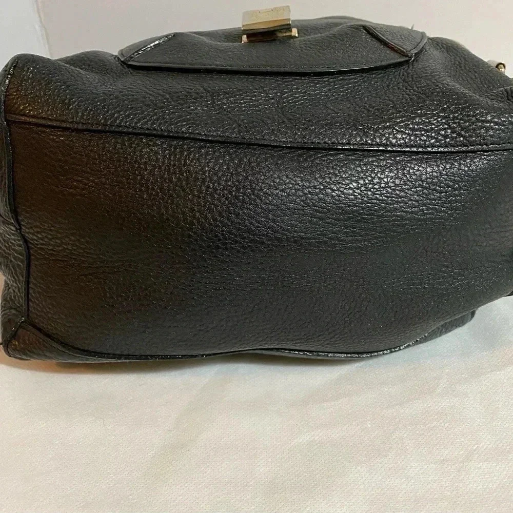 Jimmy Choo black leather hobo handbag